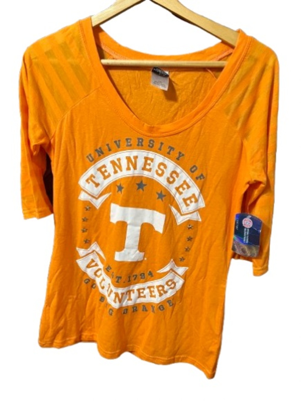 NWT University of Tennessee Volunteers Orange Collegiate Tee Shirt Size Large